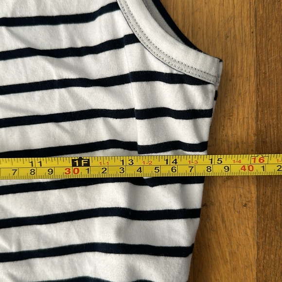 *last day 5/12!* BTFBM | Women’s white and navy striped, side rouched, dress - Picture 13 of 16